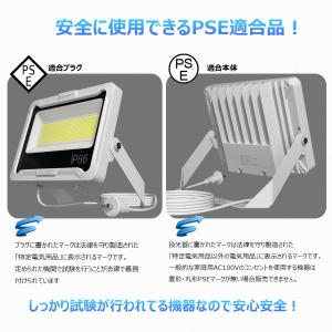 LED投光器 プラグ付き 100W 17000...の詳細画像2