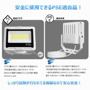 LED投光器 プラグ付き 60W 10200l...の詳細画像1