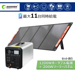 GOODGOODS セット 700W ポータブル電源 ソーラーパネル 大容量 GOODGOODS セット 700W ポータブル電源 ソーラーパネル 大容量