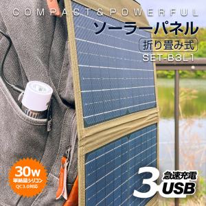 FlexSolar 60W 折り畳み式ソーラーパネル USB-C/USB-A/DC出力 ソーラー