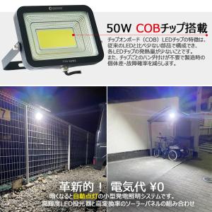 十個セット ソーラーLED投光器 50W ソー...の詳細画像2