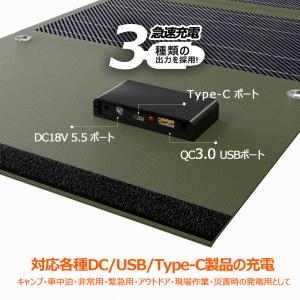 ソーラーパネル 40W 小型 折り畳み 携帯型...の詳細画像5