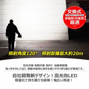 マキタ社バッテリー対応 LED投光器 バッテリ...の詳細画像4