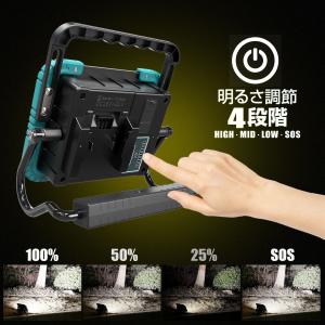 マキタ社バッテリー対応 LED投光器 バッテリ...の詳細画像5