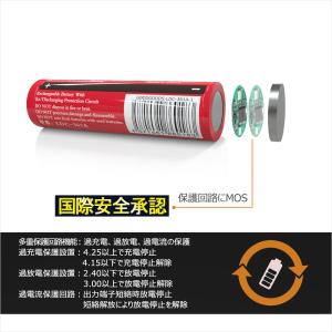 電池1本 リチウムイオン電池 18650 バッ...の詳細画像5