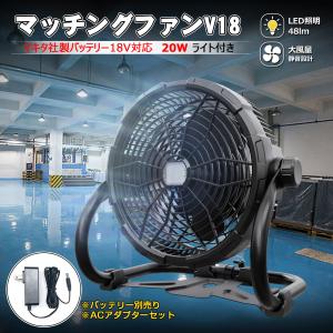 すぐに使用できる給電器セット 20W 充電式 扇風機 ファン 給電器 マキタバッテリー サーキュレーター LEDライト バッテリー着脱 現場 コードレス SET-B12FZC15