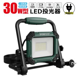 SALE LED 投光器 30W プラグ付き 防水 屋外 外灯 作業灯 昼光色 3000lm ledライト ワークライト 集魚灯 高輝度 省エネ 昼白色 耐熱 倉庫照明 車整備 SK-P30W
