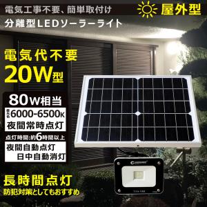 GOODGOODS ソーラーライト 屋外 ガーデンライト LED投光器  薄型 電池交換式 昼光色 ...