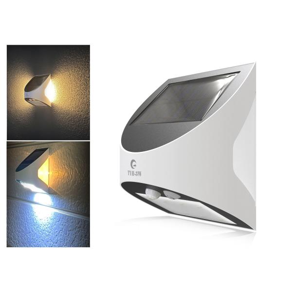GOODGOODS 壁掛け灯 ソーラーセンサーライト 450LM 人感センサー 太陽光 自動点灯 L...