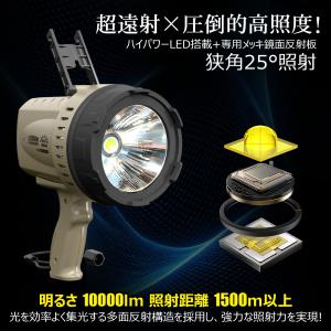 サーチライト 作業灯 1500m遠距離照射 1...の詳細画像2