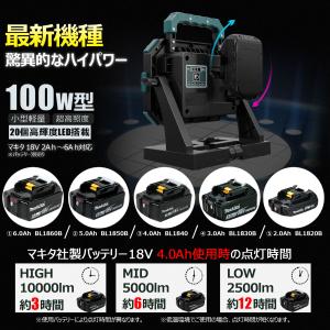 LED投光器 明るい 100W 10000lm...の詳細画像5