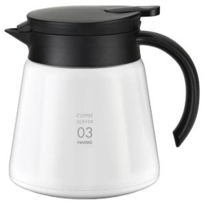 HARIO（ハリオ） V60 保温ステンレスサーバー 800 ホワイト（VHS-80W）・ブラック（VHS-80B）