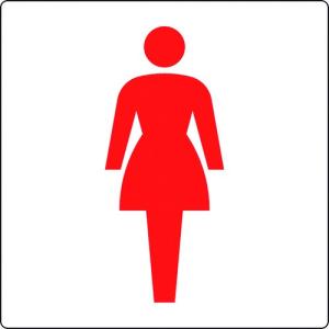 ユニット　トイレ表示　小　女子  『84266A』