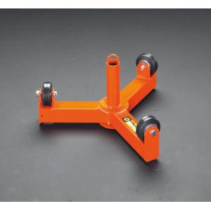 ESCO 750mm ケーブルドラム用ローラー(脚部固定式)[EA632AE-1]