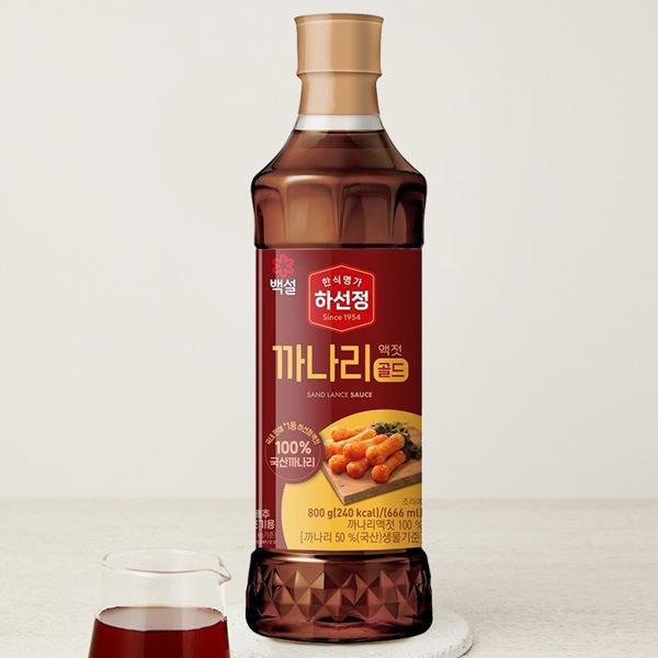 [CJ] ハソンジョン カナリエキス いかなご液状だし / 800g 韓国調味料 韓国料理 キムチだ...