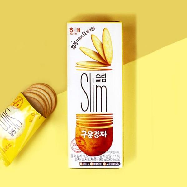 [ヘテ] クウンカムジャスリム Slim /80g ポテトチップス じゃがいも お菓子 おつまみ 韓...