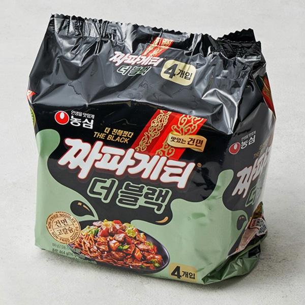 [農心] THE BLACK チャパゲティ / 116g マルチパック (4個入) 袋麺 発売40周...