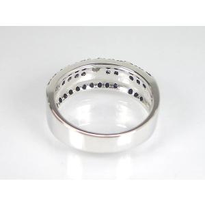 ダイヤモンドリング K18WG ブラックダイヤ...の詳細画像2