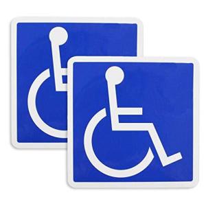 ポケット(Pocket) 国際シンボルマーク 車椅子マーク ステッカー マグネット タイプ 2枚セット｜goodlife-shop