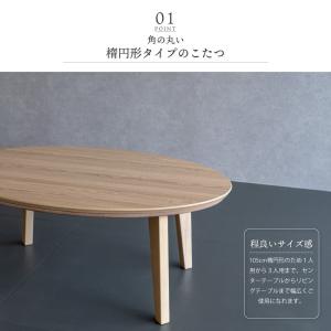 こたつ 楕円 105 こたつ 一人暮らし 楕円...の詳細画像1