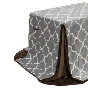 ユアサプライムス ダイニングこたつ掛け布団 KHF-1380DCM 280×225cm