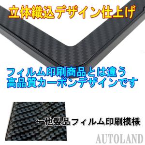 カーボンデザインナンバープレートフレーム 3D...の詳細画像1