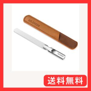 MR.GREEN 爪やすり 両面タイプ ステンレス 滑り止めのハンドル 爪磨き レザーケース付き ギフト向け 男女兼用 プロ用