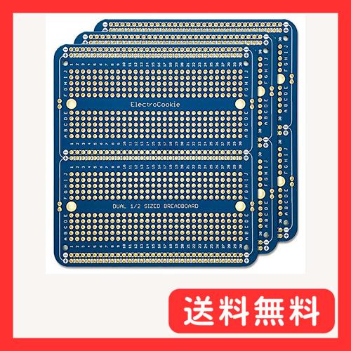 ソルダブル ブレッドボード プリント基板 PCB ダブルカラムボード Arduinoおよび電子工作用...