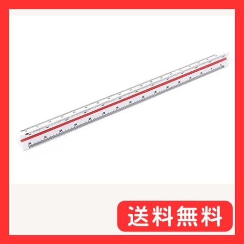 Jimjis 三角スケール 30cm 製図用品 縮尺定規 一般用 プラスチック製 特殊縮尺目盛 大規...