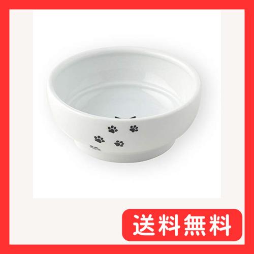 猫壱（necoichi） ハッピーダイニング 猫用 脚なしフードボウル 猫柄