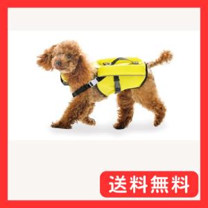 PFI(ピーファイ) 犬用 フローティングベスト ライフジャケット SSサイズ レモン 日本製 Wフロート構造 ペット用品 小型犬 水遊び プー