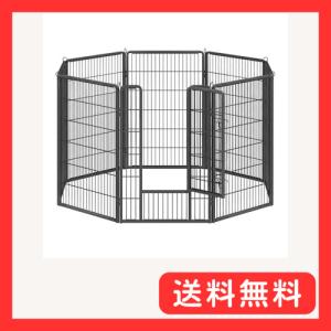 FEANDREA 犬サークル 大型犬 中型犬用 ペットフェンス 折り畳み式