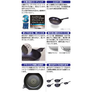 3層ブルーダイヤモンドコート キャスト製 超軽...の詳細画像2