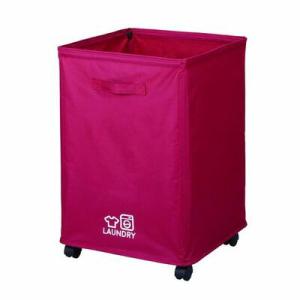 ランドリーバスケット76L レッド パール金属