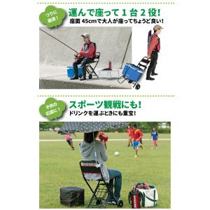 チェアキャリー 折りたたみ キャリーカート イ...の詳細画像2