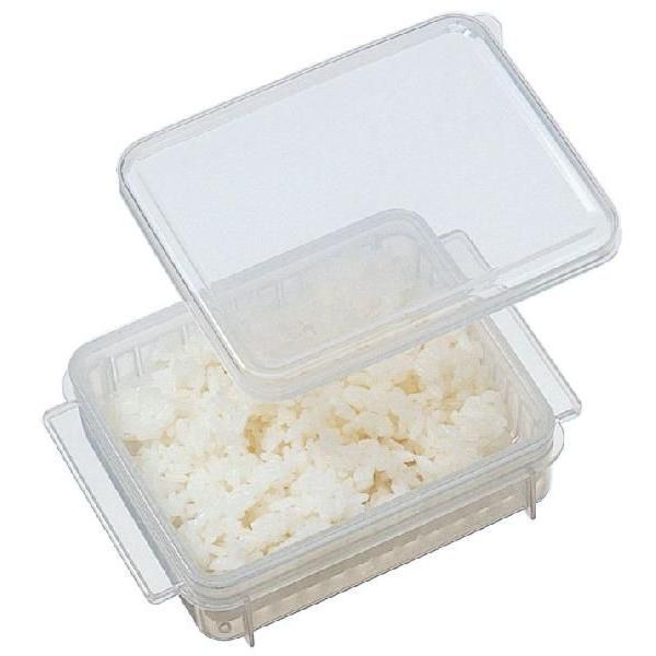中ザルで美味しく仕上がる ザル付き ご飯冷凍保存容器 SZR2