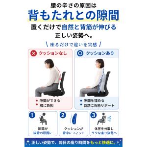 エアー腰クッション ランバーサポート 腰当て ...の詳細画像4