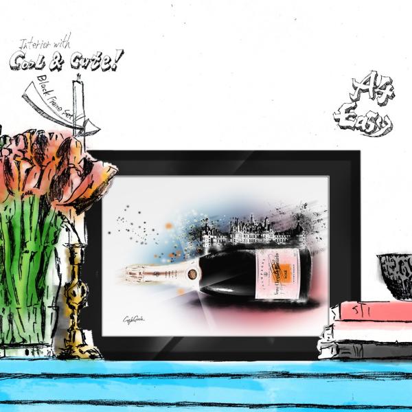 アートポスター（キャンバス） ブランド オマージュ シャンパン A4 クレイグガルシア Action...