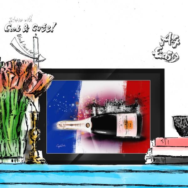 アートポスター（キャンバス） ブランド オマージュ シャンパン A4 クレイグガルシア Action...