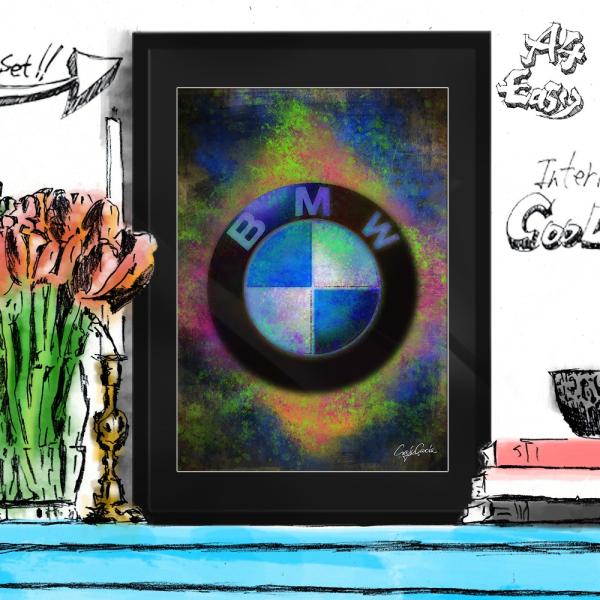 アートポスター（キャンバス） ブランド オマージュ BMW A4 クレイグガルシア Propelle...