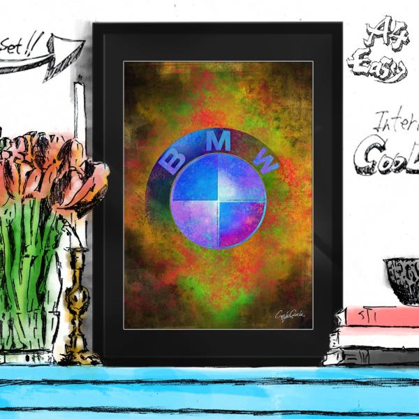 アートポスター（キャンバス） ブランド オマージュ BMW A4 クレイグガルシア Propelle...