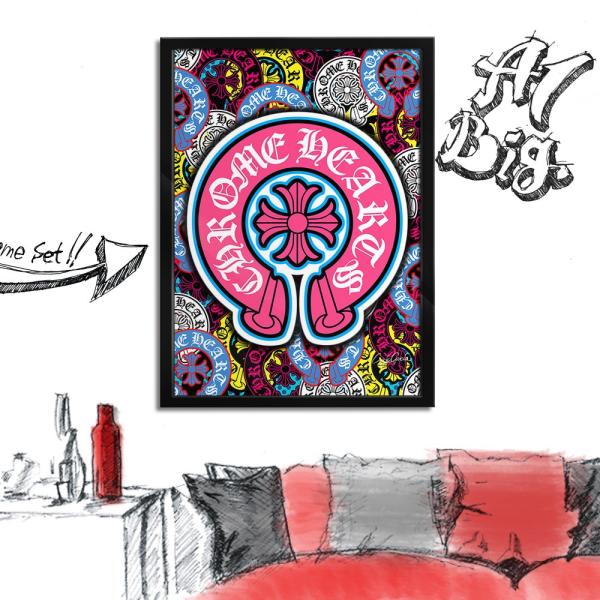 アートポスター（キャンバス） ブランド オマージュ クロムハーツ A1 クレイグガルシア Horse...