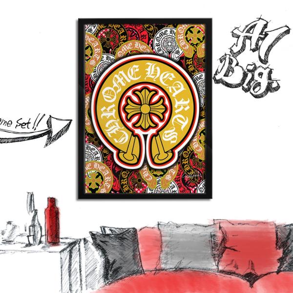 アートポスター（キャンバス） ブランド オマージュ クロムハーツ A1 クレイグガルシア Horse...