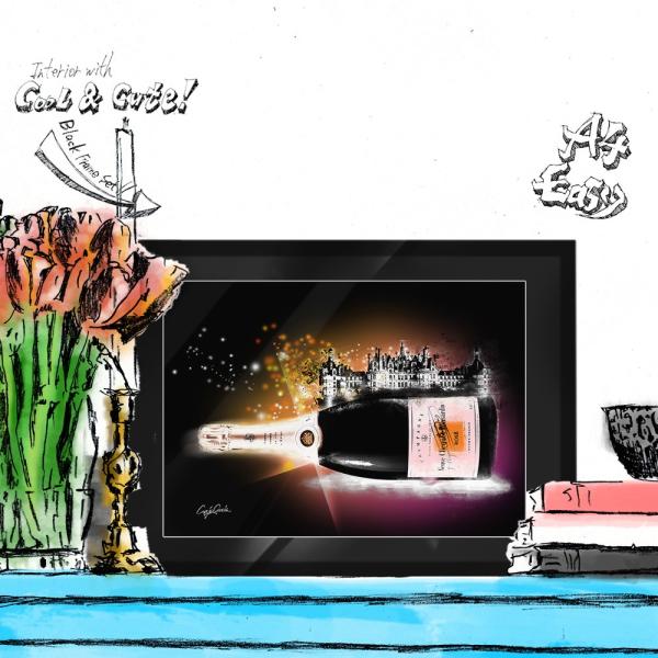 ポップアートポスター ブランド オマージュ シャンパン A4 Craig Garcia Action...