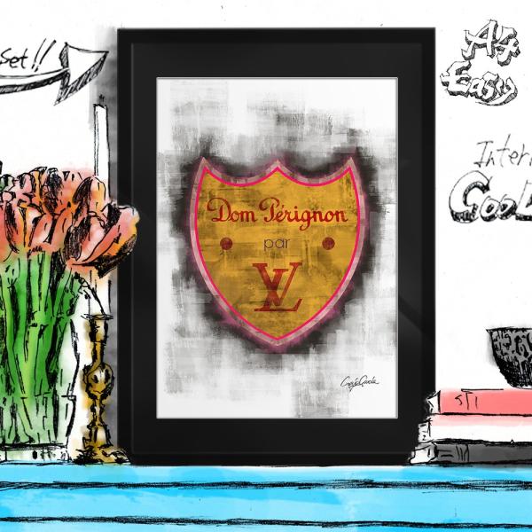 ポップアートポスター ブランド オマージュ ランボルギーニ A4 Craig Garcia Only...