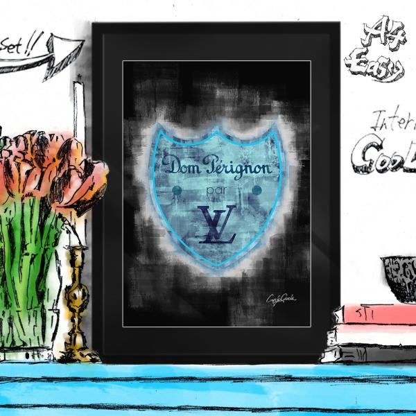 ポップアートポスター ブランド オマージュ シャネル A4 Craig Garcia Only fo...