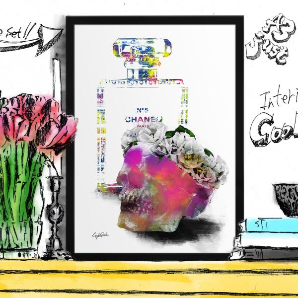 アートポスター ブランド オマージュ シャネル 香水 A3 クレイグガルシア Desire 03