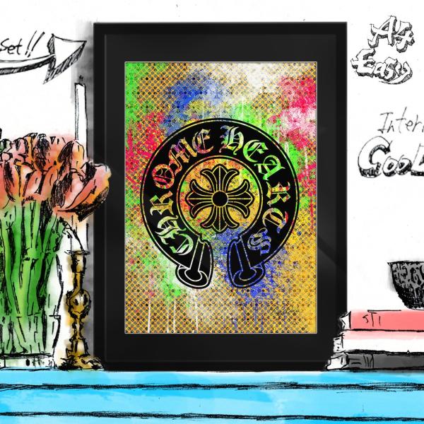 ポップアートポスター ブランド オマージュ ルアー A4 Craig Garcia Horsesho...