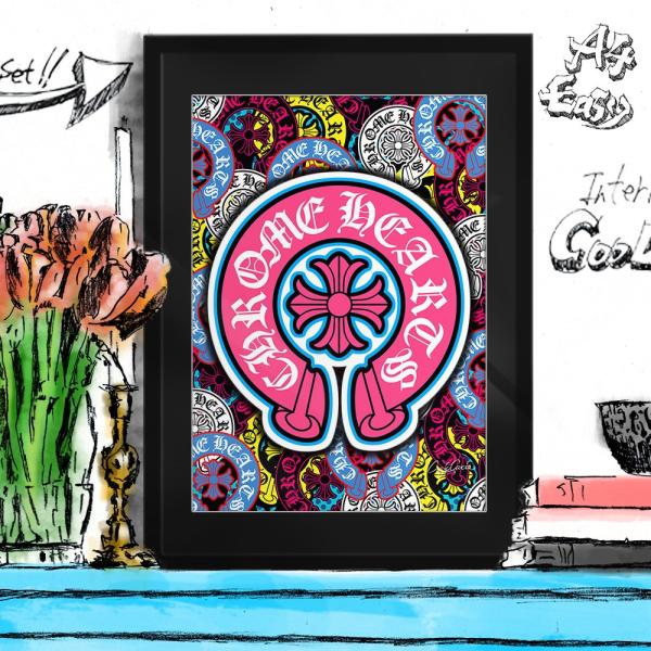 ポップアートポスター ブランド オマージュ ルアー A4 Craig Garcia Horsesho...