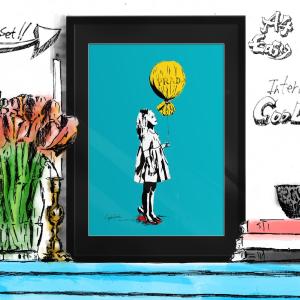 ポップアートポスター ブランド オマージュ ルイヴィトン 世界地図 A4